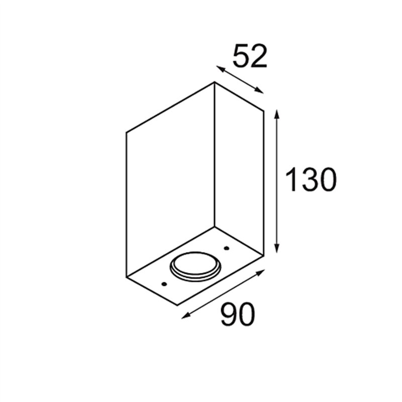 Modular Sulfer Wall Up/Down 2x IP54 LED Wandlamp