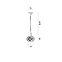 Foscarini Caboche Plus Piccola Susp. 10M Hanglamp