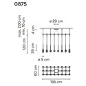 Vibia Algorithm 24X Rectangular hanglamp