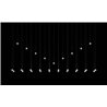 Vibia Algorithm 29X Double Lineal suspension lamp