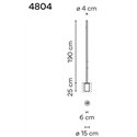 Vibia Bamboo 190 Recessed tuinpaal