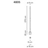 Vibia Bamboo 270 Recessed lampadaire extérieurs