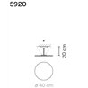 Vibia Flat 1X 40 plafonnier