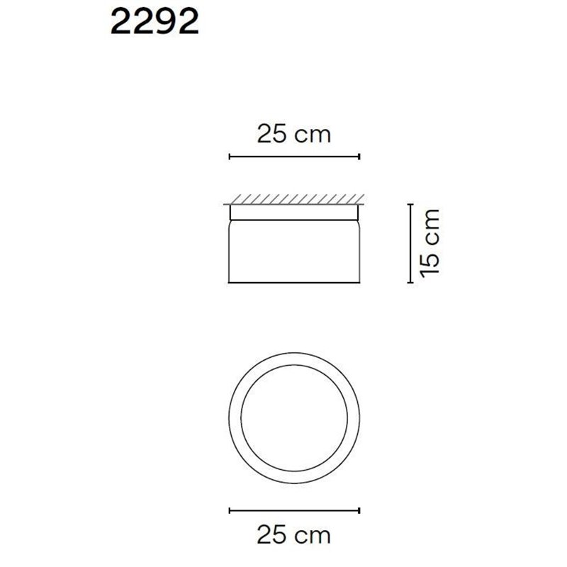 Vibia Guise 15X25 plafondlamp