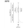 Vibia Guise 1X Extended lampe a suspension