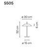 Vibia Mayfair 52 B lampe de table