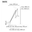 Vibia North 270 staanlamp