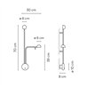 Vibia Pin 2X Right - 1686 Wandlampe
