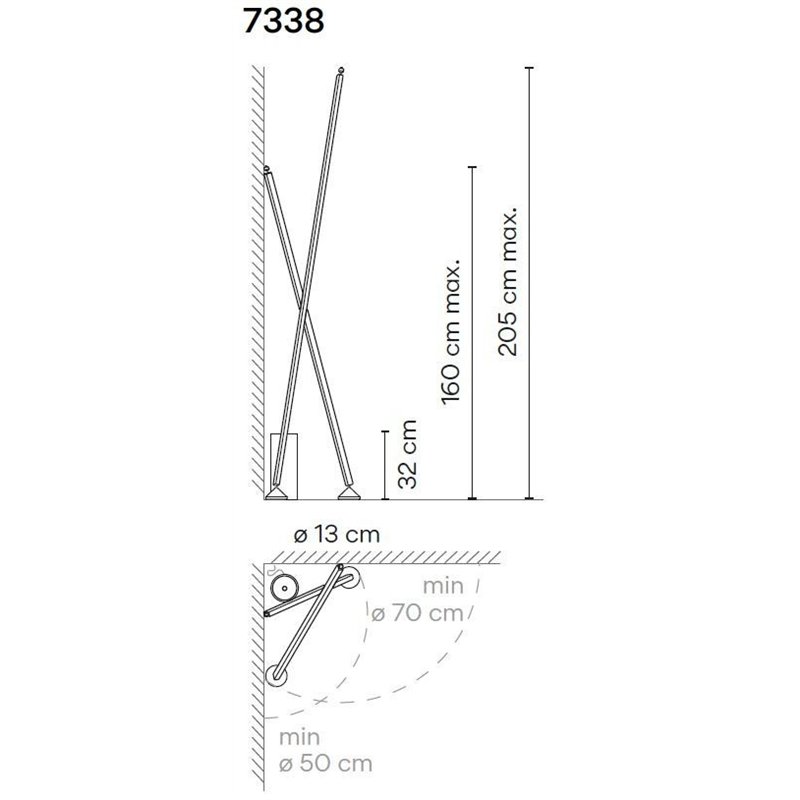 Vibia Sticks 2X 205 staanlamp