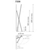Vibia Sticks 2X 205 floor lamp