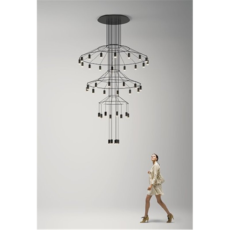 Vibia Wireflow Chandelier 396 - 0375 lampe a suspension