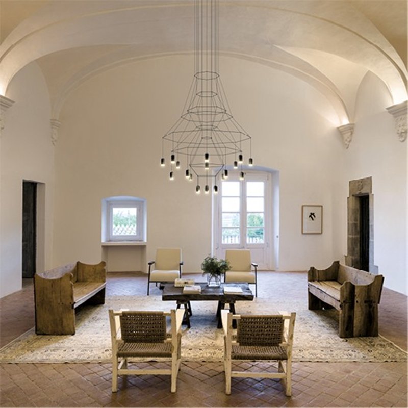 Vibia Wireflow Chandelier 396 - 0375 lampe a suspension
