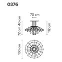 Vibia Wireflow Chandelier 112 hanglamp