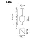 Vibia Wireflow Square 80 hanglamp
