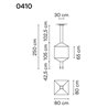 Vibia Wireflow Square 80 lampe a suspension