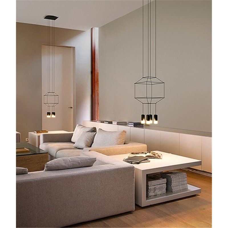 Vibia Wireflow Square 80 - lampe a suspension