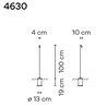Vibia Brisa 100 Recessed lampadaire extérieurs