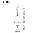 Vibia Brisa Triple 99,5 Recessed tuinpaal