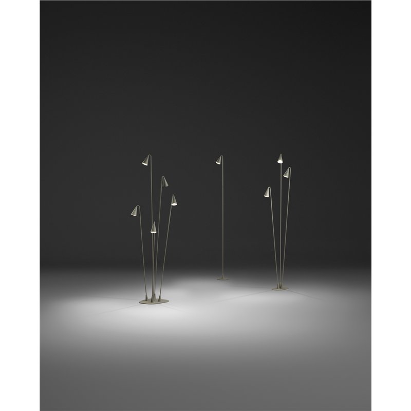 Vibia Brisa Triple 99,5 Recessed lampadaire extérieurs