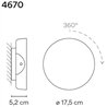 Vibia Dots C Turnable applique