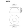 Vibia Duo 70 plafonnier