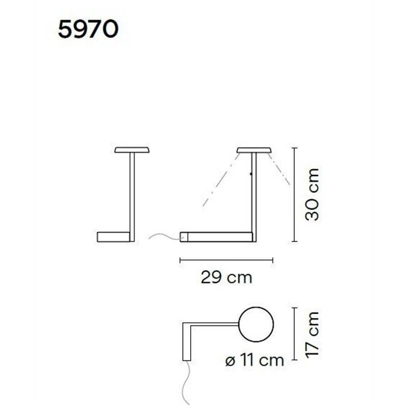 Vibia Flat 30 tafellamp