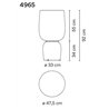 Vibia Ghost 92 table lamp