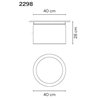 Vibia Guise 27X40 ceiling lamp