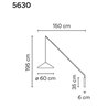 Vibia North 60 applique