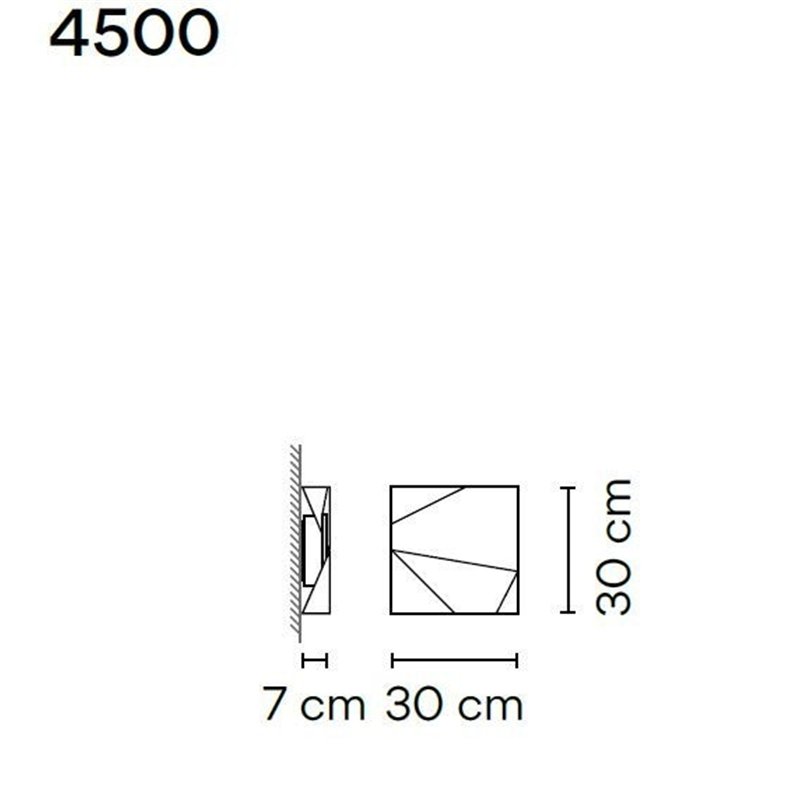 Vibia Origami Single A wandlamp