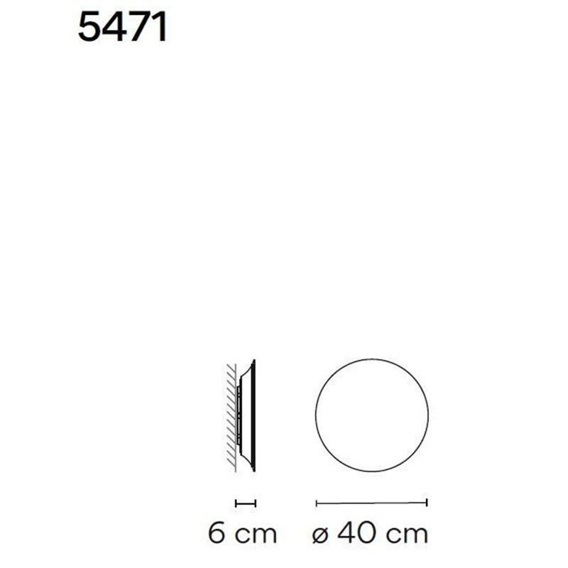 Vibia Puck Wall Art 40 wandlamp