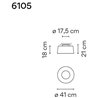 Vibia Tube 41 plafonnier