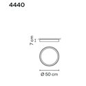 Vibia Up 50 plafondlamp