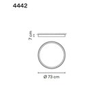 Vibia Up 73 plafondlamp