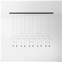 Vibia Wireflow Lineal 6A hanglamp