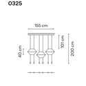 Vibia Wireflow Lineal 6A hanglamp