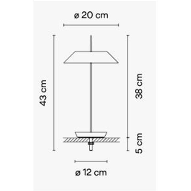 Vibia Mayfair Mini Base - 5496 table lamp Green Outlet