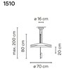 Vibia Flamingo 2X Small suspension lamp