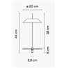 Vibia Mayfair Mini - 5497 lampe de table