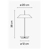 Vibia Mayfair Mini Portable - 5495 lampe de table
