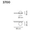 Vibia Palma Horizontal 2X 55 applique