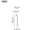 Vibia Pin lampadaire