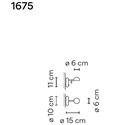 Vibia Pin 1X 15 wandlamp