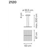 Vibia Rhythm Horizontal 10X 87 suspension lamp