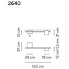 Vibia Structural 2X Extended 120 ceiling lamp