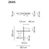 Vibia Structural 3X Extended 120 plafonnier