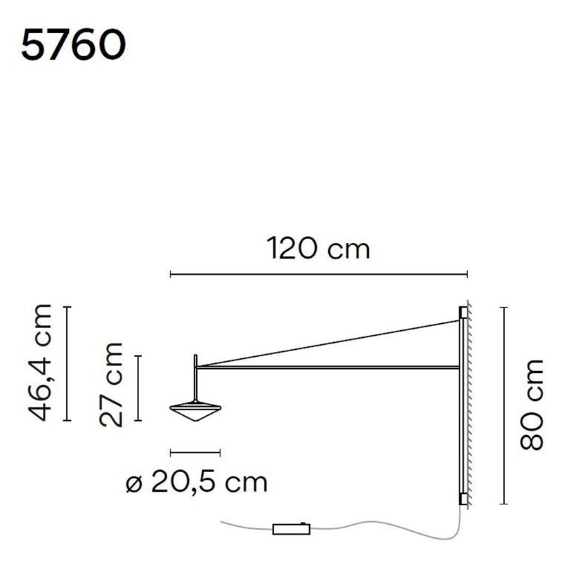Vibia Tempo 120 wandlamp