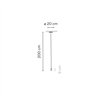Vibia Wireflow Free-Form Straight-Pressed Glass - 0345 suspension lamp