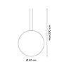 Vibia Circus Pendant Ø 45 cm - 0167 iluminación de la pista