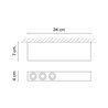 Vibia Offset 3x LED - 1722 Deckenlampe